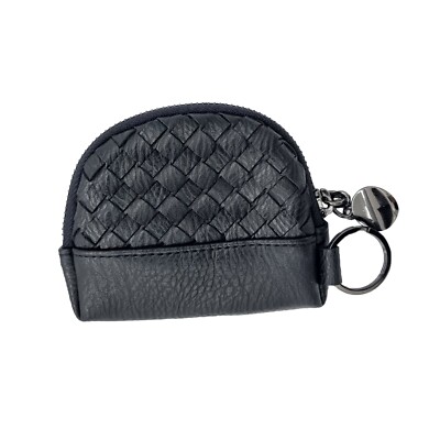 Women's Coin Purse with Keychain Ring - KCB210 BLACK