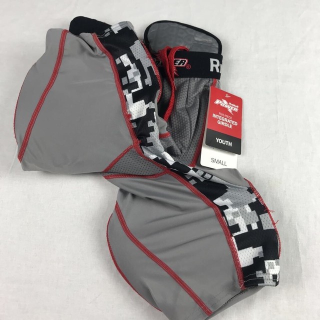 Riddell Youth Power Recon Football Girdle Gray Black Protective 5Piece