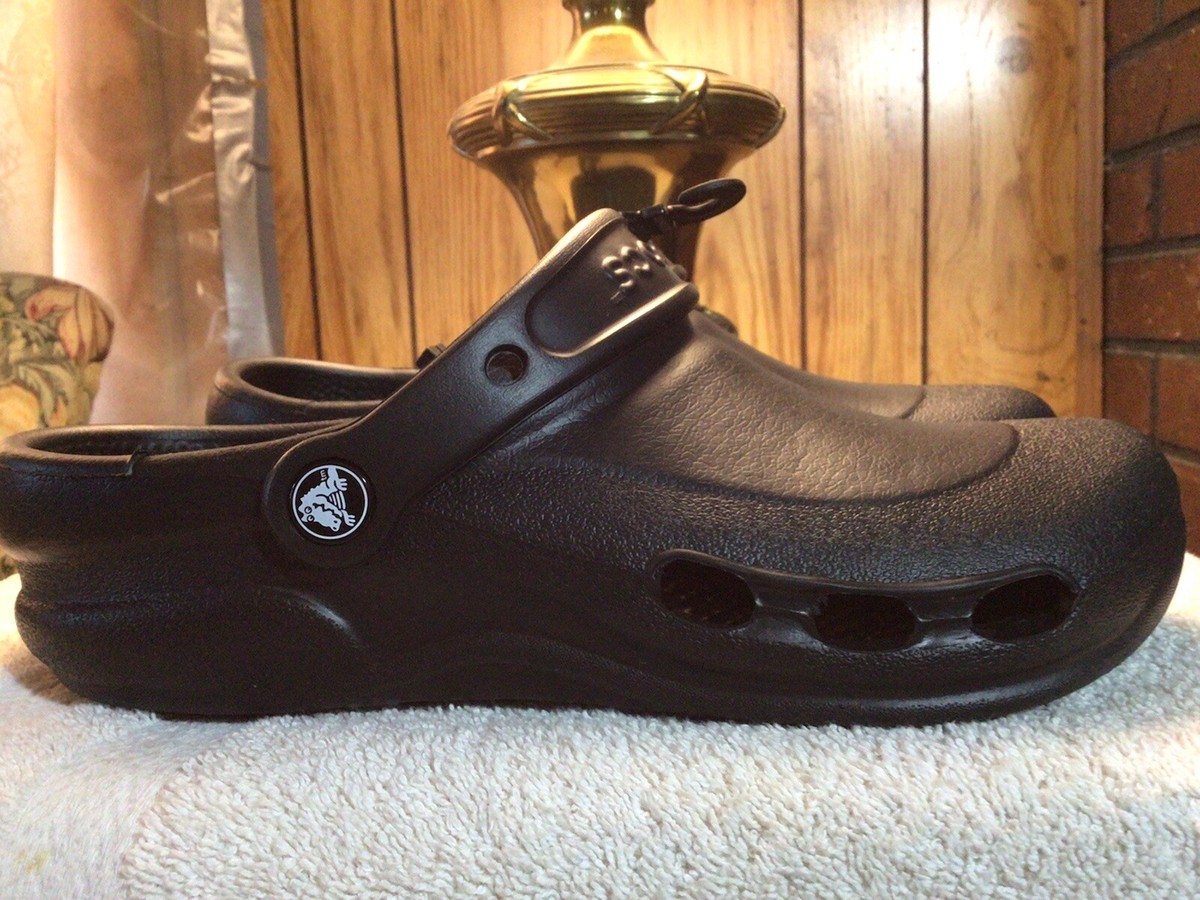 Women's Crocs Specialist Vent Black Work Clogs 10074-001 Size