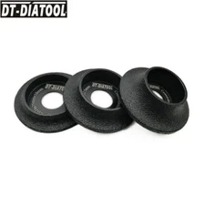 1pc 3"/75mm Diamond Grinding Wheel Demi-bullnose Edge Profile 10 / 15 / 20mm