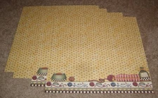 Creative Imaginations Single Sided Scrapbook Papers (4) by Debbie Mumm.....Cats.