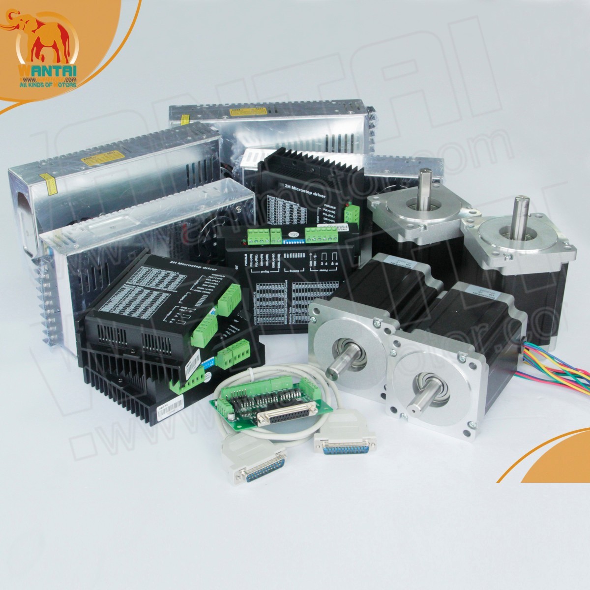 Kit Motore Passo-passo NEMA34 4 Assi 1600 Oz-in Con Driver 8.2A – Wantai 85BYGH450C-012B - Foto 3