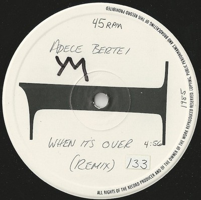 Adele Bertei - When It's Over (12'', Promo)