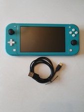 Nintendo Switch Lite Handheld 32GB - Turquoise - USB Charging Lead - Tested 