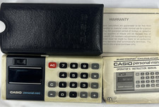 VINTAGE Casio Personal-Mini Pocket Calculator, Manual, Battery Operated, Works