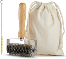 Pastry Lattice Roller Cutter, Stainless Steel Dough Lattice Roller Cutter for Be