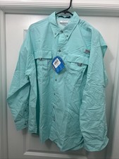 Columbia PFG Bahama II Long Sleeve Shirt Size Large UPF 50 Fishing Outdoors