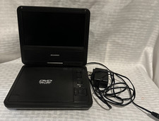 Sylvania 7 Swivel Screen Portable DVD Player with Adapter. Tested Working
