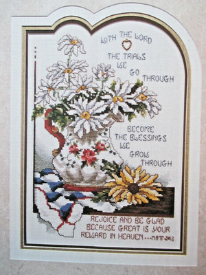 Trials Become Blessings - Magazine cross stitch pattern - Lord Rejoice Matthew 5