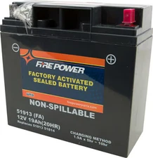 Fire Power Factory Activated Maintenance Free Sealed Batteries 51913-FA 49-2242