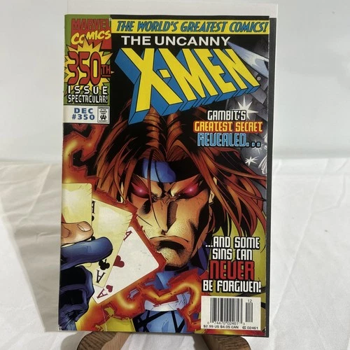 Vintage December 1997 The Uncanny X-Men #350 Marvel Comic Book GAMBIT MARVEL