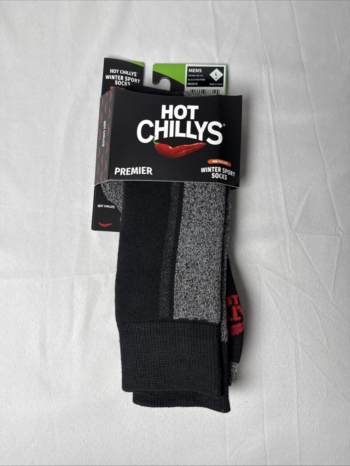 Hot Chillys Winter Socks Premier Mid Vol US Men’s Large 10-13 - New with Tags