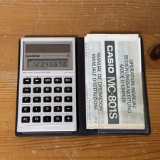 Vintage Casio MC-801S Solar 8 Digit Metric Converter Calculator & Wallet - VGC