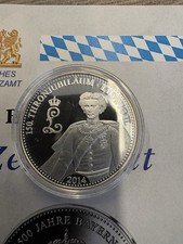 1500 Jahre Bayern Gedenkprägung Spiegelglanz Silber 333/1000