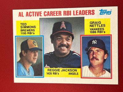 1984 Topps - Career Leaders Reggie Jackson, Graig Nettles, Ted Simmons #713