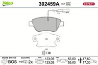 Bremsbelagsatz Scheibenbremse Expert Valeo 302459A FüR Fiat Punto 500 Linea Van