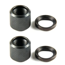 2PACK Steel .750 Thread Protector 1/2"x28 TPI for .223 556 22LR & GLOCK 9MM