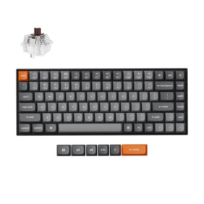 Keychron K2 Max Kabellose Mechanische Tastatur, QWERTY US, K2M-A3, Super Brown