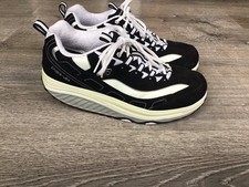 Scarpe da passeggio Skechers Shape Ups comode nere bianche 11809 donna taglia 11