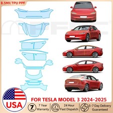 Tesla Model 3 Highland 2024-UP PreCut PPF Kit Paint Protection Gloss Clear Film
