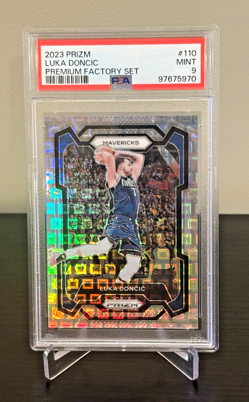 2023 Prizm Premium Factory Set #110 - Luka Doncic Dallas Mavericks /150 PSA 9 🔥 view 1