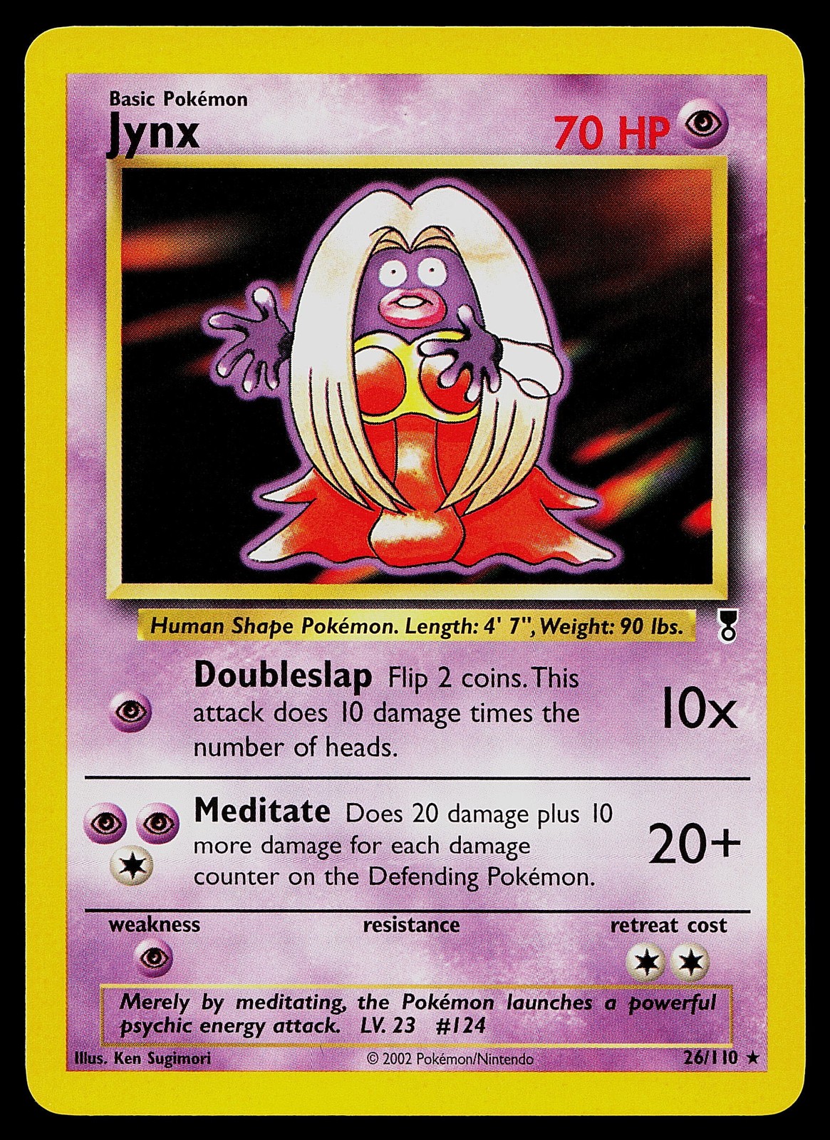 Pokemon Card - Jynx Legendary Collection 26/110 Rare