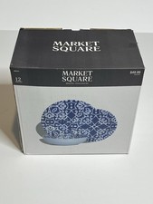 Market Square Blue & White Dish Set White Pla...
