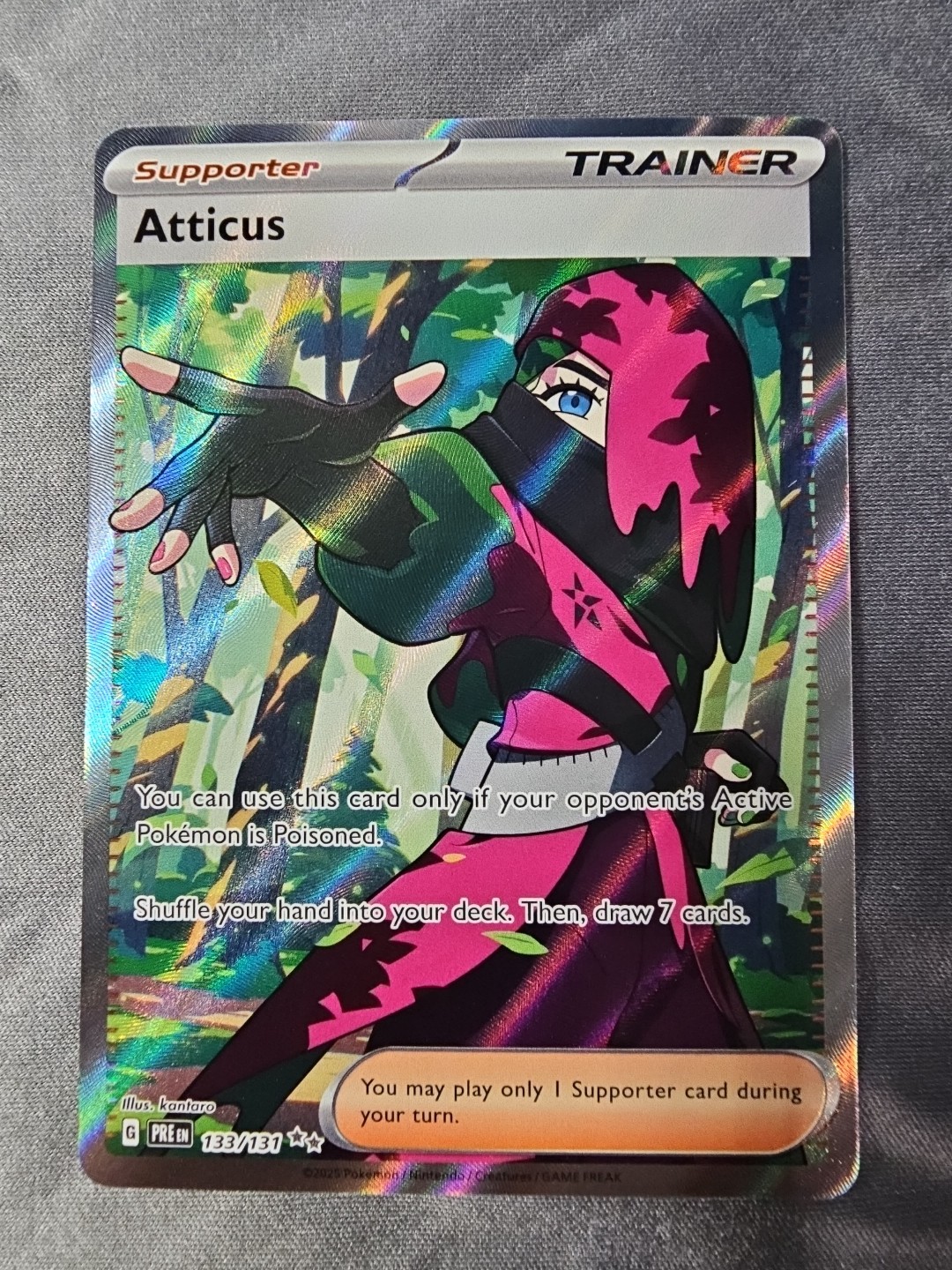 Atticus 133/131 - Pokemon Prismatic Evolutions Full Art Ultra Rare NM