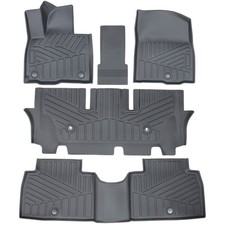 Floor Mats 3 Rows Liner For 2026 Hyundai Palisade Tpe Rubber All Weather