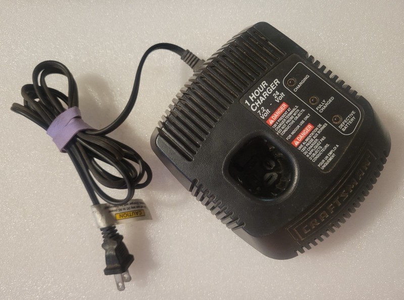 Craftsman 7.2–24V Battery Fast Charger Dual Rate 1425301 BD0637  Ni-Cd & Ni-MH