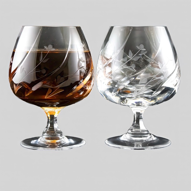 Set of Large High Quality Lead Crystal Brandy Snifters