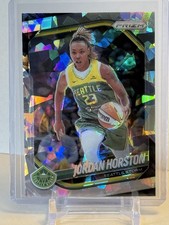 JORDAN HORSTON 2025 WNBA Panini Prizm Silver Cracked Ice #37 Seattle Storm