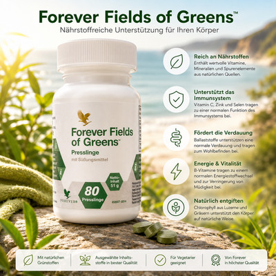 Fields of Greens - Forever - 80 Tabletten Brandneu