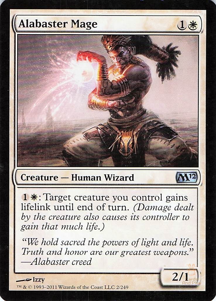 Alabaster Mage 2 Magic 2012 (M12) Magic: The Gathering LP