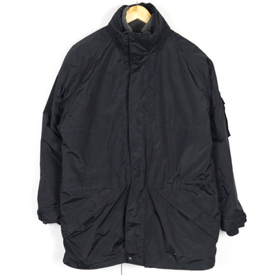 ENGELBERT STRAUSS Men 3 in 1 Jacket Size M Black Full Zip Hood Pockets