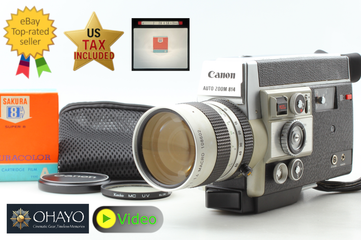 Read [Exc+5] Canon Auto Zoom 814 Electronic Super 8 8mm Movie