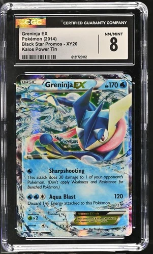 2014 Black Star Promos #XY20 Greninja EX Kalos Power Tin CGC 8