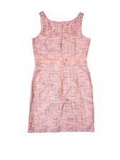 NWT Gap Sheath Dress Pink Tweed Velvet Bow Accent Formal Lined  Women's Size 10