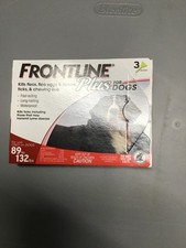 Frontline Plus for Extra Large Dogs 89-132 Lbs. - 3 Doses -Genuine EPA Approved