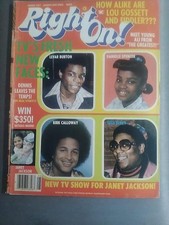 rare Right On! Magazine August 1977 What`s Happening,Roots,Jimmie Walker