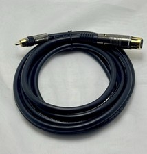 Monoprice 10ft Premier Series XLR Male to RCA Male Cable, 16AWG Gold