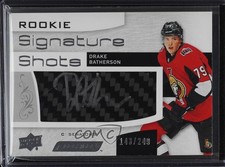 2018 Upper Deck Engrained Rookie Signature Shots /249 Drake Batherson Auto 2tb