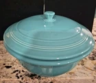 FIESTA TURQUOISE Covered Casserole - Super Condition! Fiestaware Ware