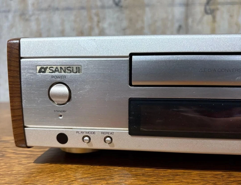 SANSUI CD-α7 CD Player Gold D/A conversor 9W 3.0kg 1994 áudio 4Hz~20kHz ±0.5dB - Imagem 3 de 4