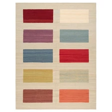 Kelim Afghan 240 X 179 Cm Handwoven Oriental Carpet Rug