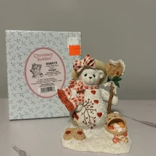 Cherished Teddies Delight #848573 Snowbear 'I Will Melt Your Heart' Teddy Bear