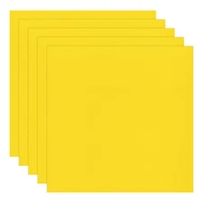 5Pcs 5mm Corrugated Plastic Sheets, 16 x 16 Inch Corrugated Poster Board Yellow