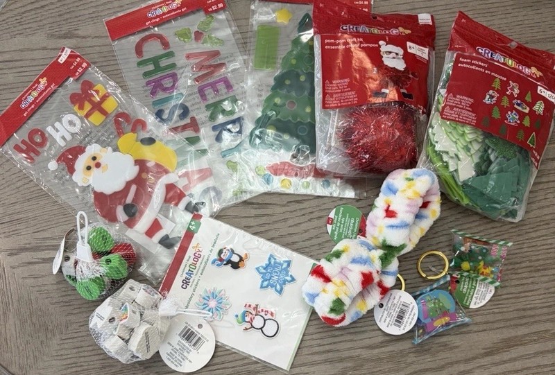 Christmas craft bundle lot perfect for kids holiday activities 11pc