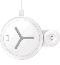 Nalwort 2 In 1 Wireless Charger BLACK  (No Adapter)