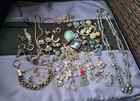 Vtg Costume Jewelry Lot For Wear,repair,scrap Or Repurpose Pre Owned Condition